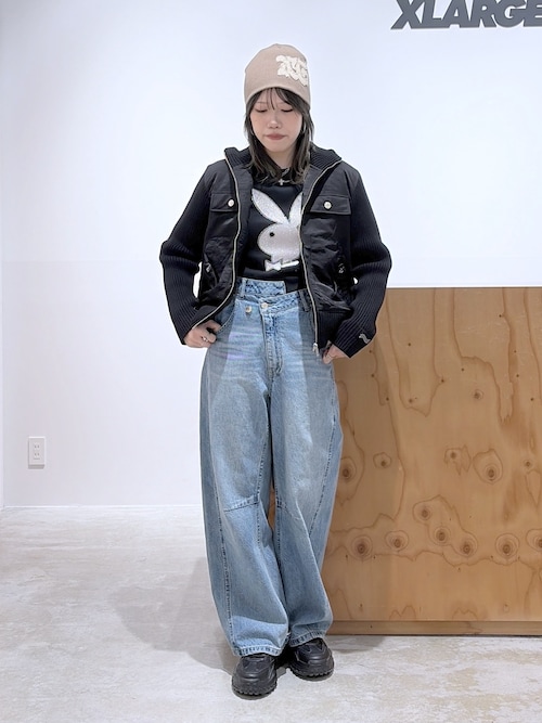 RIBBED SLEEVE WOVEN JACKET（ブルゾン）｜X-girl（エックスガール）の
