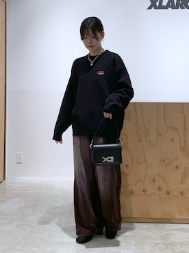 X-girl（エックスガール）の「X-girl × HYSTERIC GLAMOUR LINE PANTS