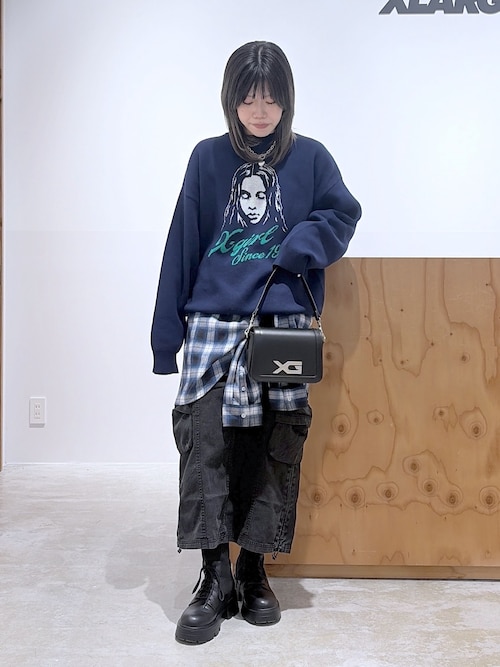 XG EMBLEM BUCKLE 2WAY FAUX LEATHER BAG（ショルダーバッグ）｜X-girl