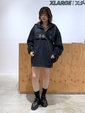 「X-girl（エックスガール）のアイテム」を使った、かももさん（レディース・160cm）の秋コーディネート