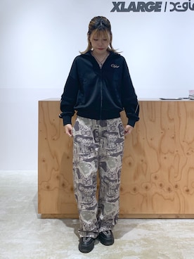 「アイテム（ジャージ）」を使った、kamomoさん（レディース・160cm）の夏コーディネート