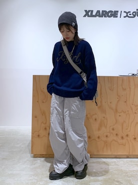 「X-girl（エックスガール）のアイテム」を使った、かももさん（レディース・160cm）の夏コーディネート