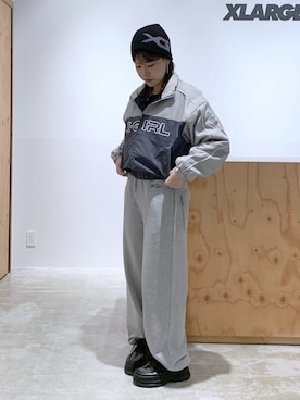 「X-girl（エックスガール）のアイテム」を使った、かももさん（レディース・160cm）の秋コーディネート