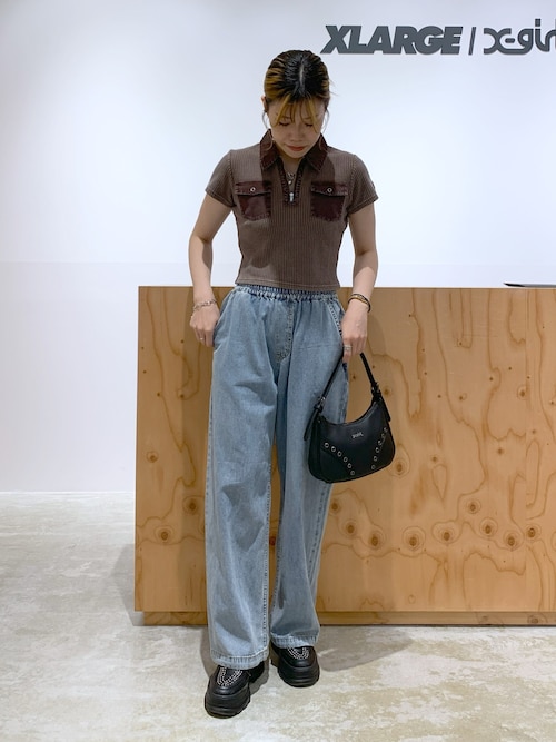 ポロシャツ ポロ WOVEN MIX POLO TOP レディース WOVEN MIX POLO TOP – calif（カリフ）公式サイト