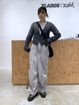 「X-girl（エックスガール）のアイテム」を使った、かももさん（レディース・160cm）の秋コーディネート