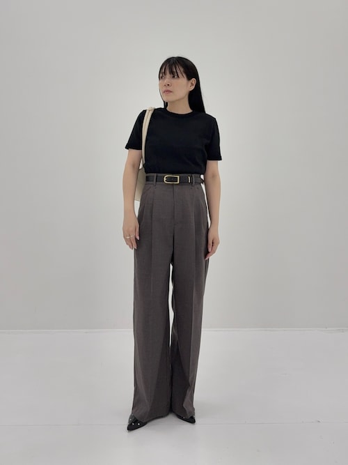 PUBLIC TOKYO tシャツ コットンハーフスリーブニット レディース