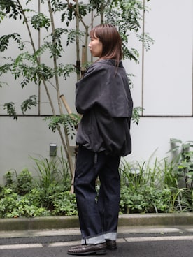 「アイテム（トレンチコート、グレー系）」を使った、PUBLIC TOKYO WOMENSさん（レディース・155cm）の秋コーディネート