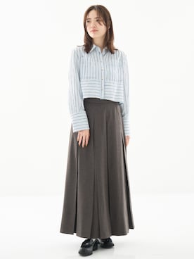 「PUBLIC TOKYO（パブリックトウキョウ）のアイテム（シャツ/ブラウス）」を使った、PUBLIC TOKYO WOMENSさん（レディース・163cm）の秋コーディネート