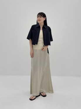 「PUBLIC TOKYO（パブリックトウキョウ）のアイテム（シャツ/ブラウス）」を使った、PUBLIC TOKYO WOMENSさん（レディース・158cm）の春コーディネート