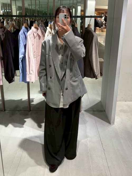PUBLIC TOKYO バイカラー オーバーシャツ ベージュ ホワイト PUBLIC TOKYO - PUBLIC TOKYO バイカラー オーバーシャツ ベージュ