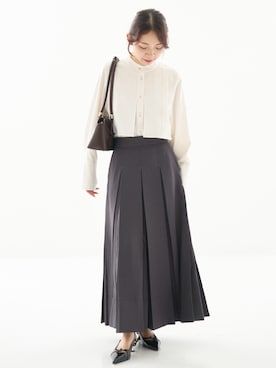 「PUBLIC TOKYO（パブリックトウキョウ）のアイテム（シャツ/ブラウス）」を使った、PUBLIC TOKYO WOMENSさん（レディース・153cm）の秋コーディネート