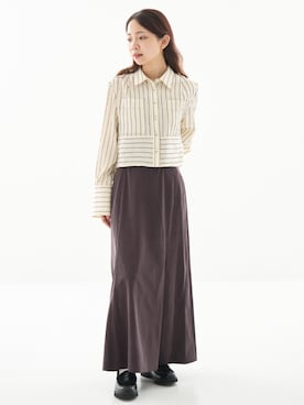 「PUBLIC TOKYO（パブリックトウキョウ）のアイテム（シャツ/ブラウス）」を使った、PUBLIC TOKYO WOMENSさん（レディース・153cm）の秋コーディネート