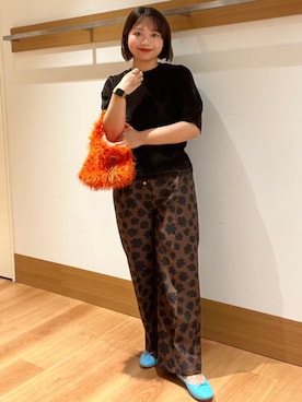 「SHIPS」｜「アイテム（バレエシューズ）」を使った、こずえさん（レディース・160cm）の秋コーディネート