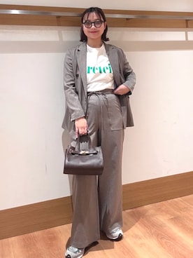 「SHIPS（シップス）のアイテム」を使った、こずえさん（レディース・160cm）の春コーディネート