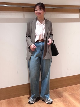 「SHIPS Colors（シップス カラーズ）のアイテム」を使った、こずえさん（レディース・160cm）の春コーディネート