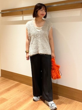 「シップス カラーズ」｜こずえさん（レディース・160cm）の秋コーディネート