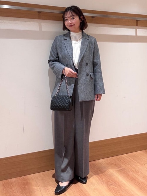 セール】SHIPS Colors:〈手洗い可能〉メランジ ヘリンボーン ダブル