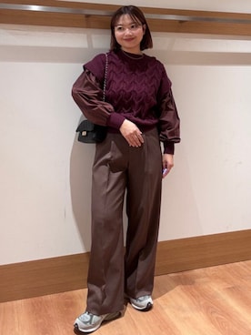 こずえさん（レディース・160cm）の冬コーディネート