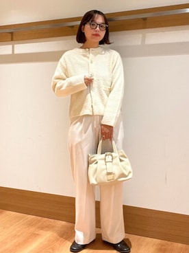 「SHIPS（シップス）のアイテム（トートバッグ）」を使った、こずえさん（レディース・160cm）の秋コーディネート