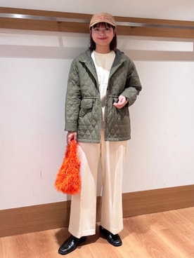 「SHIPS Colors（シップス カラーズ）のアイテム（その他パンツ）」を使った、こずえさん（レディース・160cm）の秋コーディネート