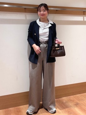 「SHIPS Colors（シップス カラーズ）のアイテム」を使った、こずえさん（レディース・160cm）の春コーディネート