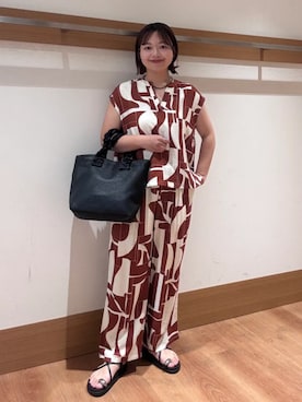 「リゾートスタイル」｜こずえさん（レディース・160cm）の夏コーディネート