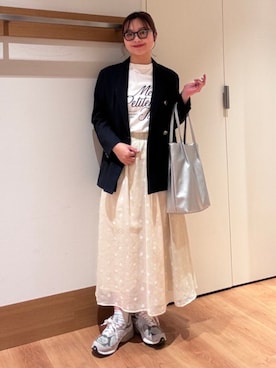 「SHIPS Colors（シップス カラーズ）のアイテム」を使った、こずえさん（レディース・160cm）の春コーディネート