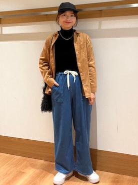 「SHIPS Colors（シップス カラーズ）のアイテム（ネックレス）」を使った、こずえさん（レディース・160cm）の秋コーディネート