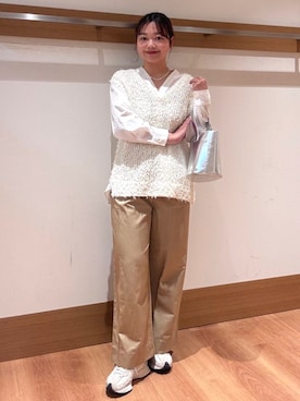 「SHIPS Colors（シップス カラーズ）のアイテム」を使った、こずえさん（レディース・160cm）の春コーディネート