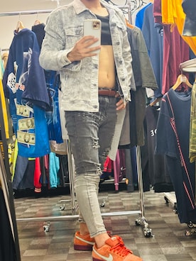 「ZARA（ザラ）のアイテム（デニムジャケット）」を使った、m3i8w3a9さん（メンズ・168cm・20代）の夏コーディネート