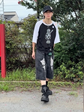 「Parts Lab.（パーツラボ）のアイテム」を使った、しさん（メンズ・174cm）の夏コーディネート