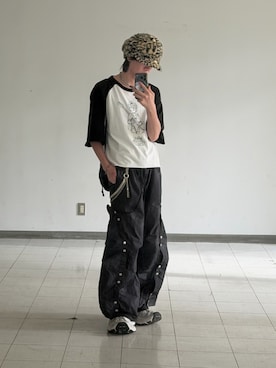 GRANCY】Button Layered Design Nylon Pants / ボタンレイヤード