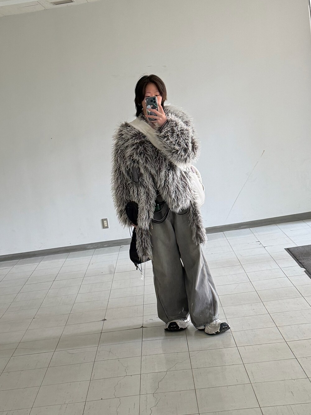 GRANCY】Fur Boa Riders Jacket / ファーボアライダースジャケットを