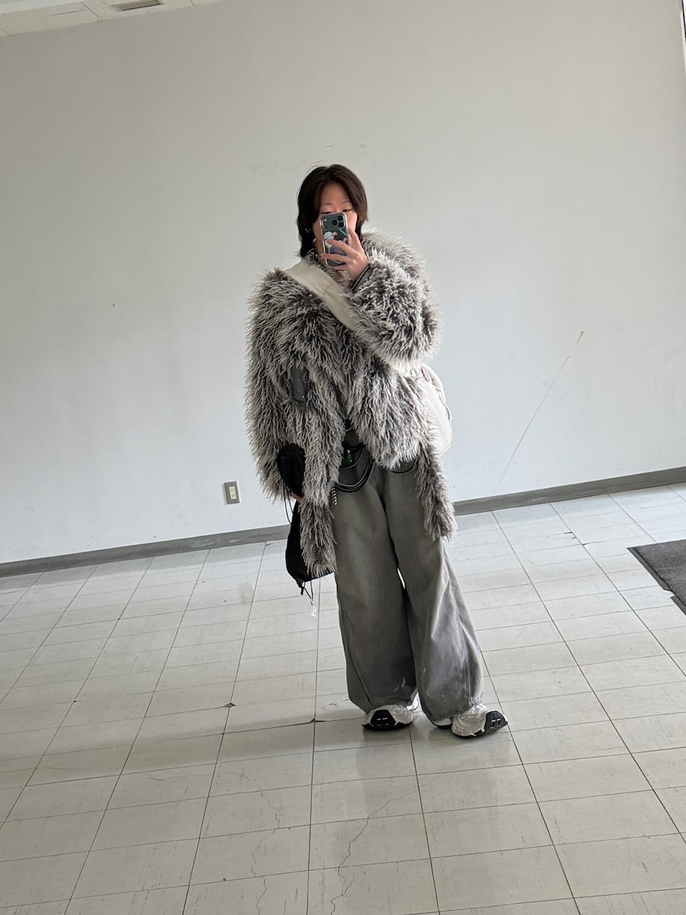 GRANCY】Fur Boa Riders Jacket / ファーボアライダースジャケットを