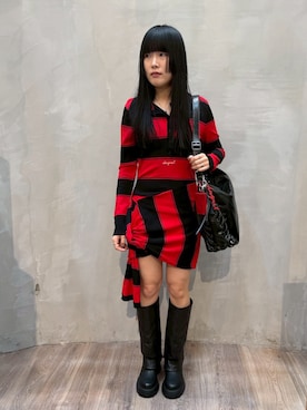 Desigual原宿 STAFFさん（レディース・159cm）の冬コーディネート