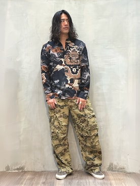 Desigual原宿 STAFFさん（メンズ・183cm）の秋コーディネート