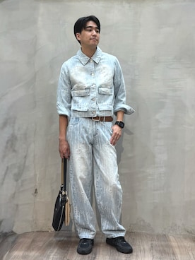 「アイテム（パンツ）」を使った、Desigual原宿 STAFFさん（メンズ・176cm）の夏コーディネート