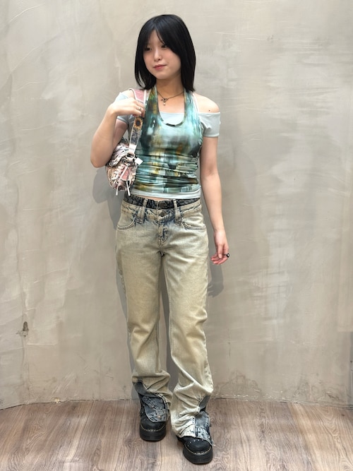 Desigual（デシグアル） tシャツ Y2K レイヤード ホルターネック 