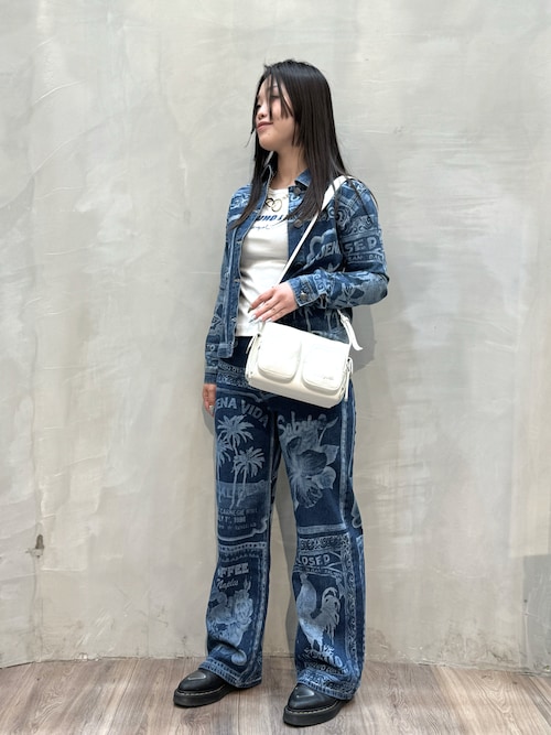 ♦Desigual♦ ３６ レディースデニムジャケット Gジャン　袖部ニット Desigual デニムジャケット gジャン POSTALS レディース