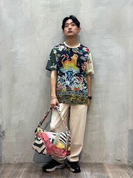 Desigual原宿 STAFFさん(メンズ・167cm)の夏コーディネート