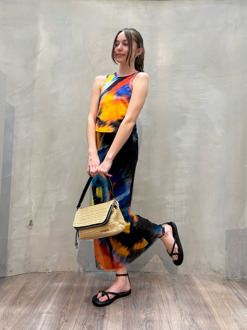 Desigual tシャツ TSBUTTERFLYLACROIX サンセットブラー