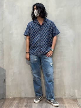 Desigual原宿 STAFFさん(メンズ・183cm)の夏コーディネート