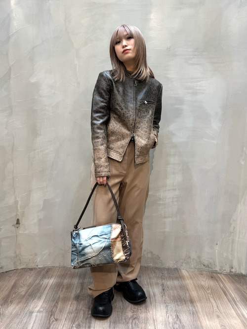 最終値下げ　Desigual 2025未使用オーバーサイズレザージャケットs 中古・古着通販】Desigual (デシグアル) 袖切替ライダースジャケット