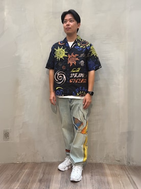 Desigual原宿 STAFFさん（メンズ・180cm）の夏コーディネート