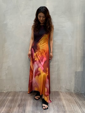 「Desigual（デシグアル）のアイテム」を使った、Desigual原宿 STAFFさん（レディース・155cm）の夏コーディネート
