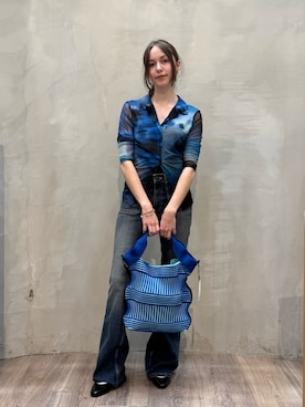 「原宿系」｜Desigual原宿 STAFFさん（レディース・158cm）の夏コーディネート