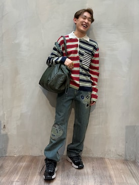 「Desigual（デシグアル）のアイテム」を使った、Desigual原宿 STAFFさん（メンズ・167cm）の春コーディネート