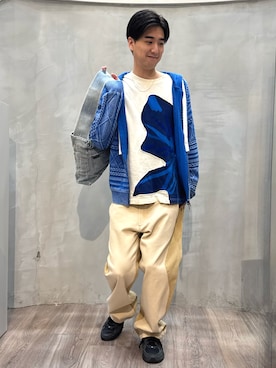 Desigual原宿 STAFFさん（メンズ・176cm）の夏コーディネート