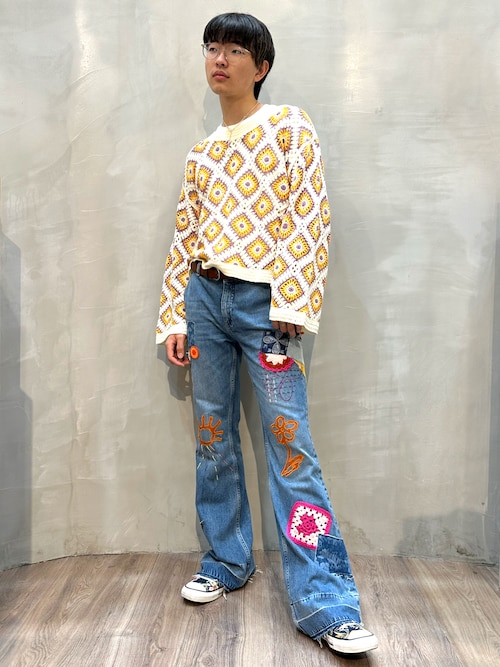 Desigual x Tyler McGillivary】マルチパッチワーク フレア