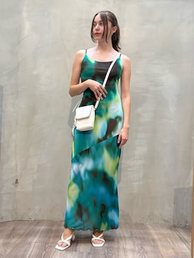 「Desigual（デシグアル）のアイテム（ワンピース/ドレス）」を使った、Desigual原宿 STAFFさん（レディース・158cm）の夏コーディネート